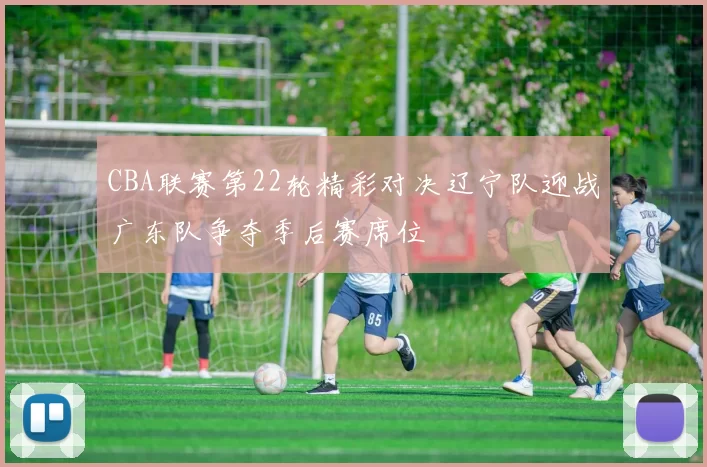 CBA联赛第22轮精彩对决辽宁队迎战广东队争夺季后赛席位